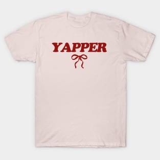 Yapper Y2k Tee, Y2K Slogan Shirt, Coquette Aesthetic T-Shirt